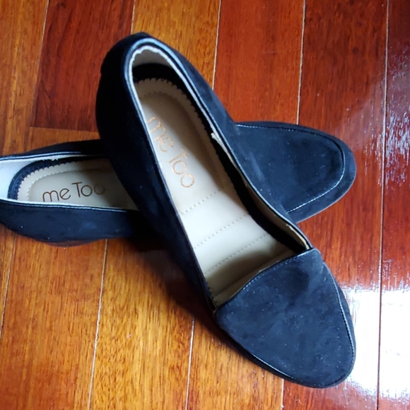 me too Shoes - MeToo Brushed Blk Loafers Sz 8